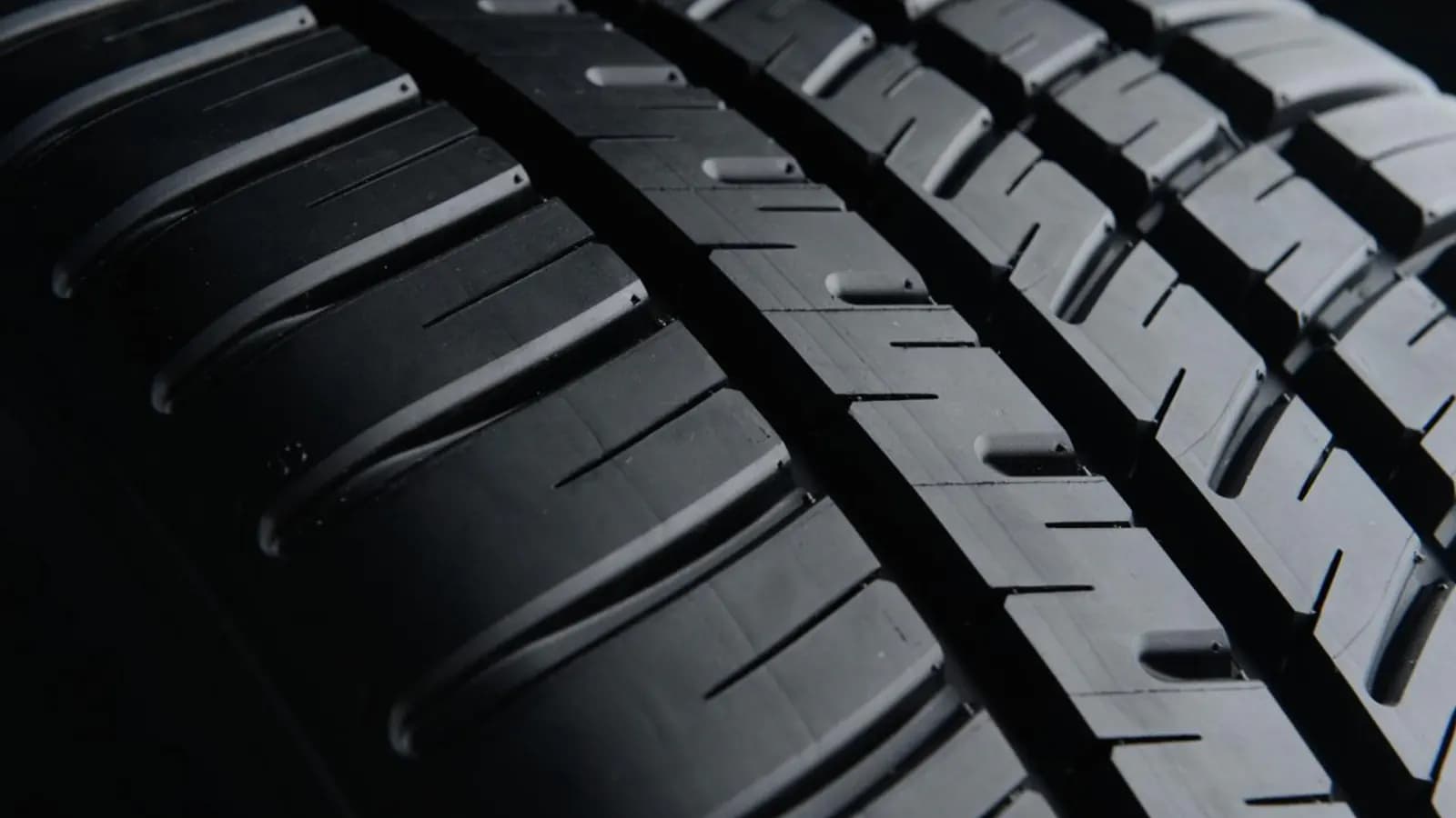 Close-up of HGV tyre tread — rolling resistance and fuel efficiency