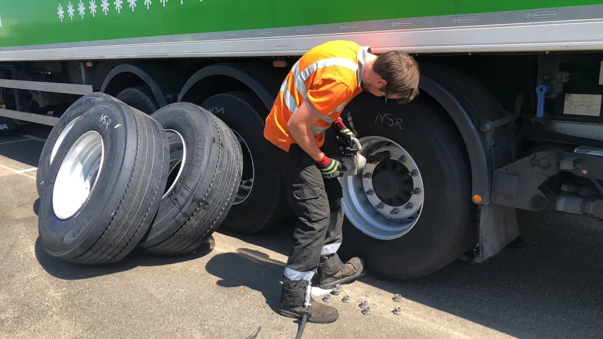 Asda HGV tyre trial at Millbrook Proving Ground validating Dynamon Tyre Analytics fuel savings