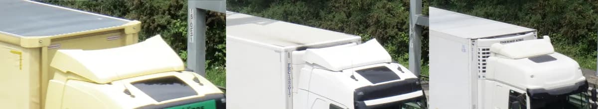 Tall sleeper-cab HGVs with small poorly functioning roof spoilers
